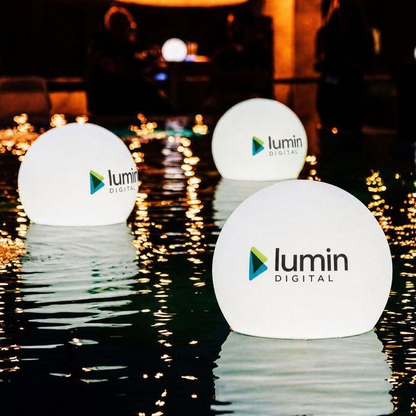 LED-Schwimmkugel mit Farbwechsel Teich Pool Personalisiert Leuchtkasten Logo-Hintergrundbeleuchtung