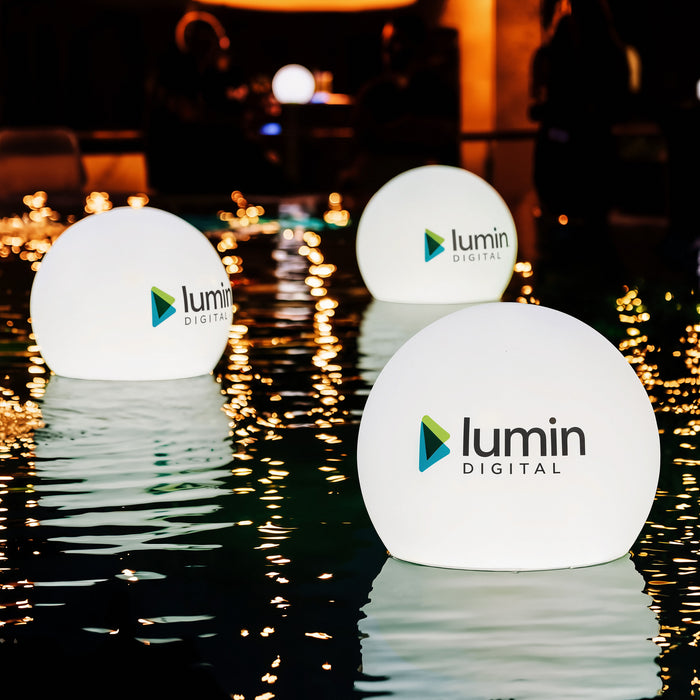 LED-Schwimmkugel mit Farbwechsel Teich Pool Personalisiert Leuchtkasten Logo-Hintergrundbeleuchtung