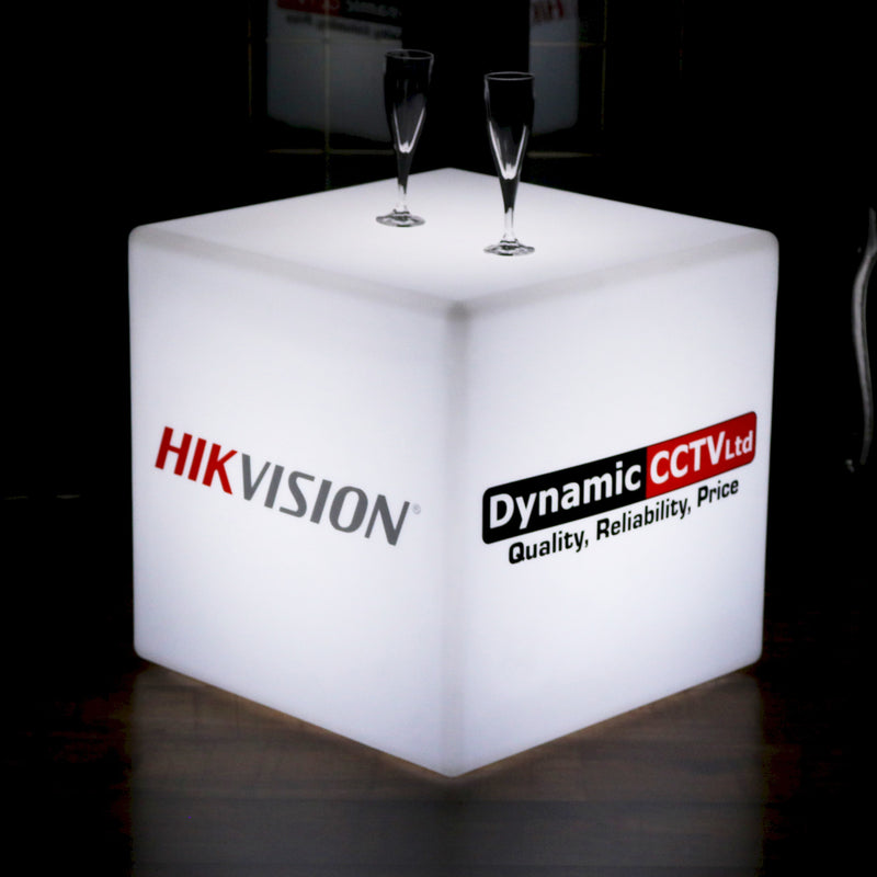 Personalisierter Lichtkasten mit Logo Leuchtwürfel, Mehrfarbiges LED-RGB-Werbeschild Kabellos, Marken-Leuchtkasten für Konferenz, Schild Firmenevent