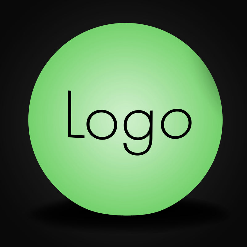 Runde LED-Logo-Leuchtreklame, Personalisierte Kugel-Stehlampe, Beleuchtete und freistehende Leuchtwerbung für Firmenveranstaltungen
