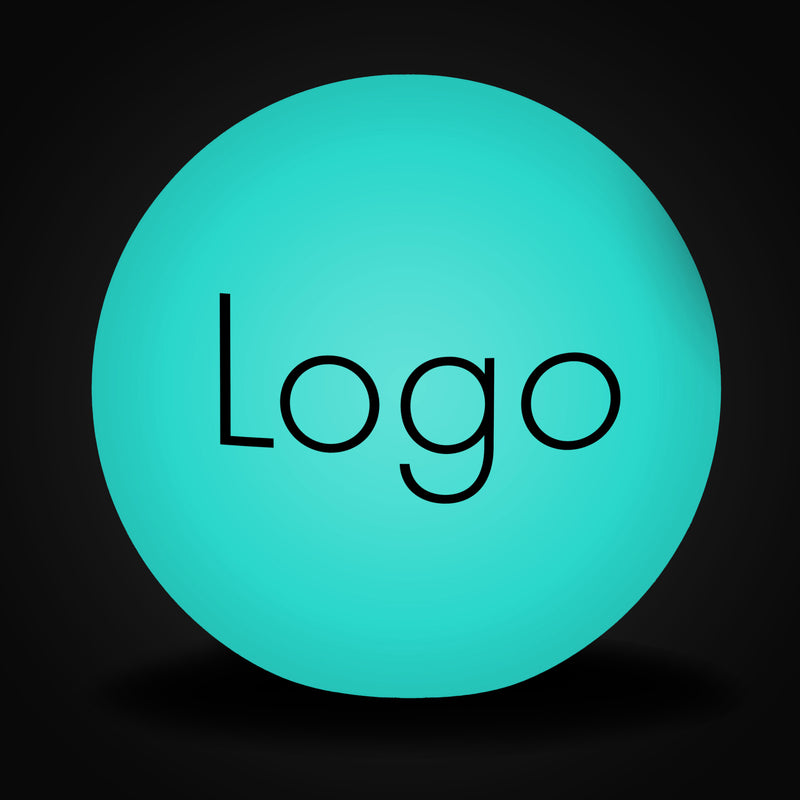 Runde LED-Logo-Leuchtreklame, Personalisierte Kugel-Stehlampe, Beleuchtete und freistehende Leuchtwerbung für Firmenveranstaltungen