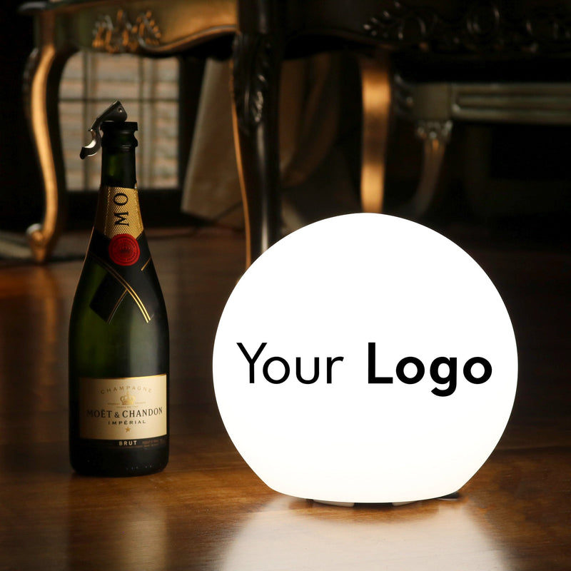 Kugellampe massgeschneidert Personalisierte LED-Tischlampe E27 Werbezwecke 25 cm Ball Leuchtkasten