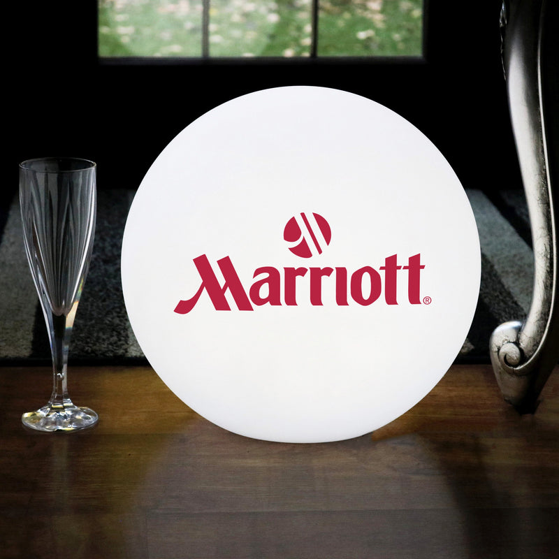 LED-Kugellampe hintergrundbeleuchtet personalisiert Markenaufdruck Leuchte Logo-Leuchtkasten E 27