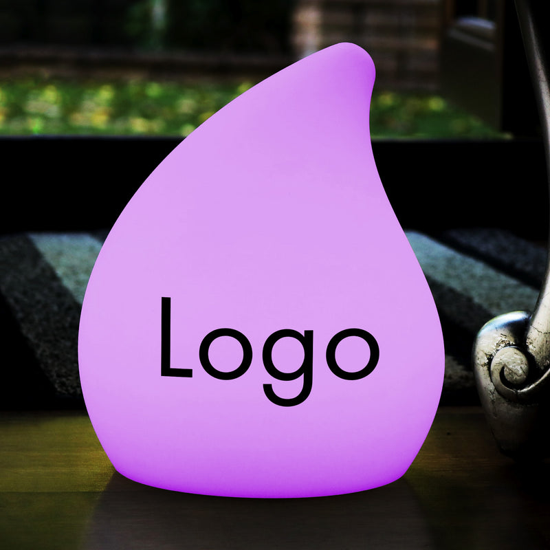 Tischlicht mit individuellem Markenlogo, Beleuchtete Display-Lichtbox, Werbeschild für Firmenessen, Konferenz,  Preisverleihung, Ausstellung, Messe