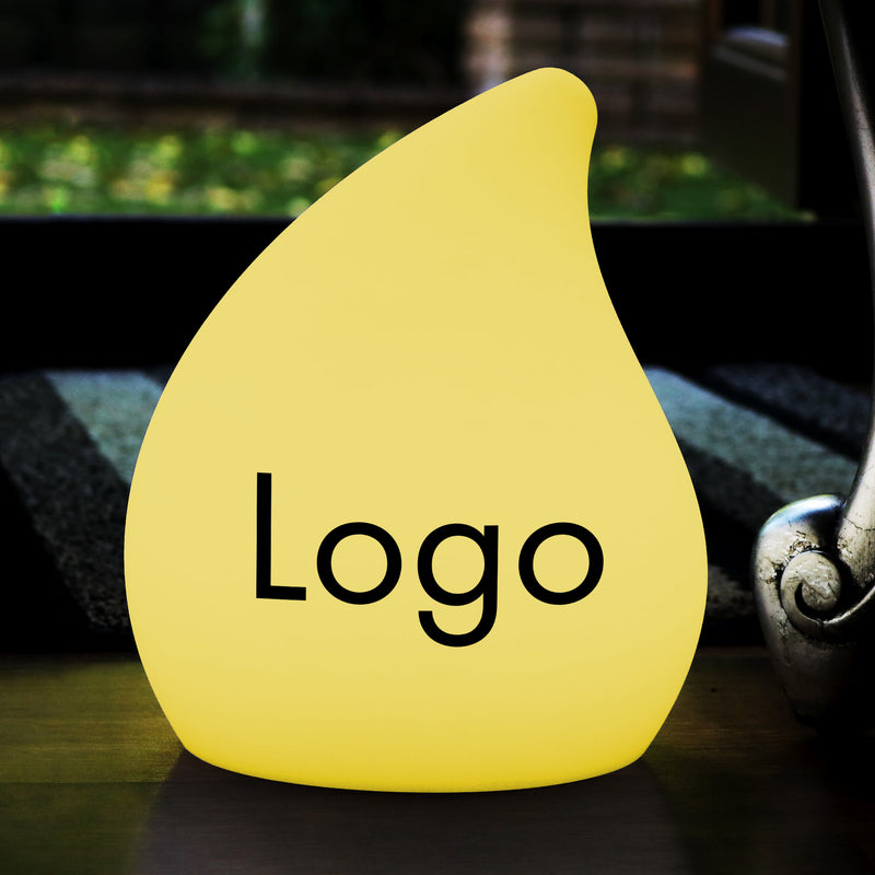 Tischlicht mit individuellem Markenlogo, Beleuchtete Display-Lichtbox, Werbeschild für Firmenessen, Konferenz,  Preisverleihung, Ausstellung, Messe