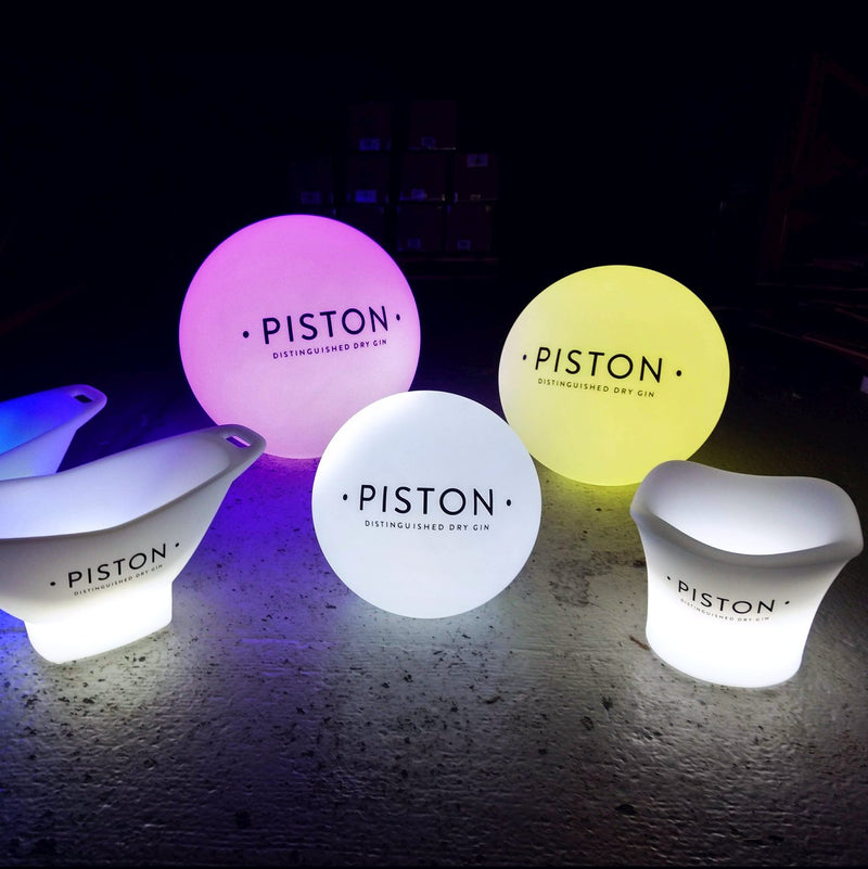 Runde LED-Logo-Leuchtreklame, Personalisierte Kugel-Stehlampe, Beleuchtete und freistehende Leuchtwerbung für Firmenveranstaltungen