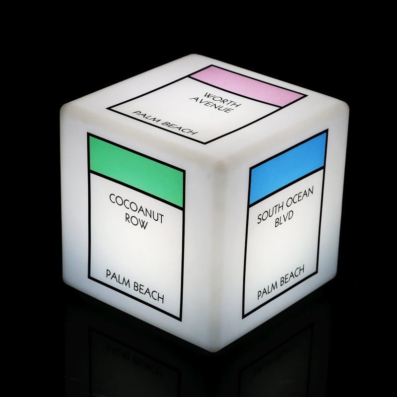 Werbe-Display hintergrundbeleuchtet, Würfel mit Markenlogo, 20 cm Leuchtreklame mit Personalisierung