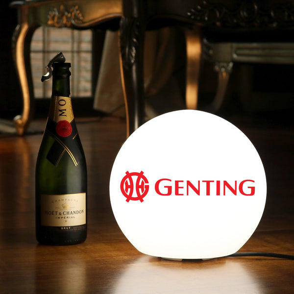 Kugellampe massgeschneidert Personalisierte LED-Tischlampe E27 Werbezwecke 25 cm Ball Leuchtkasten