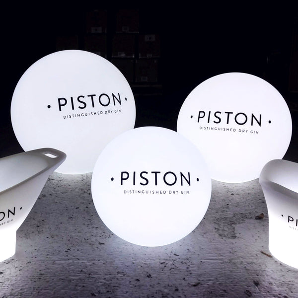 LED-Lampe personalisiert, Werbe-Stehleuchte rund mit Farbwechsel Leuchtkasten mit Logo, Leuchtbox