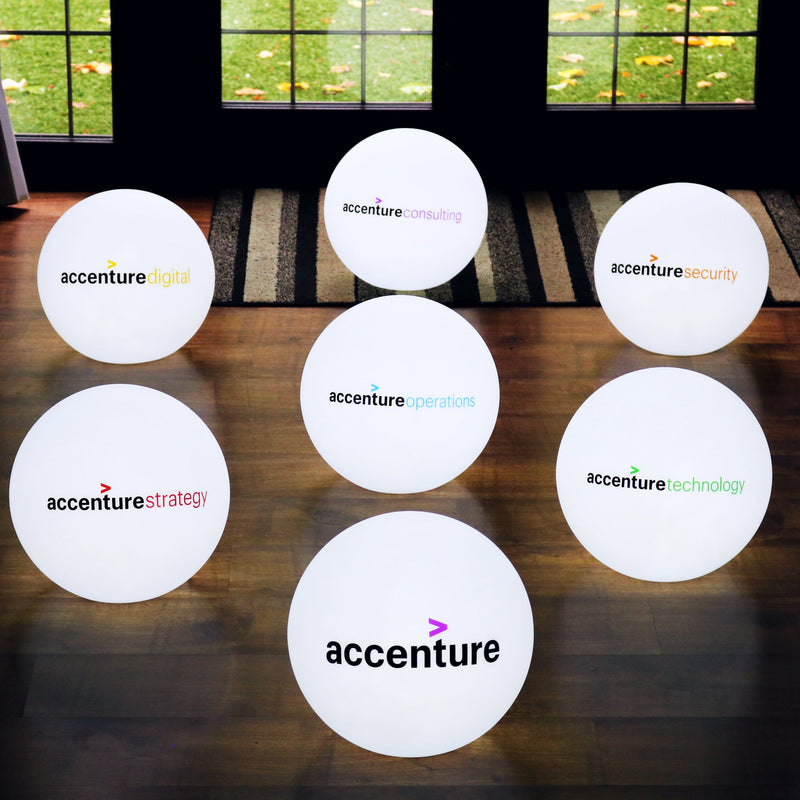 Kugellampe massgeschneidert Personalisierte LED-Tischlampe E27 Werbezwecke 25 cm Ball Leuchtkasten
