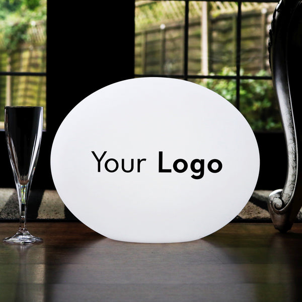 Individuelle personalisierte LED-Tischlampe Outdoor mit Hintergrundbeleuchtung Logo-Kugelleuchte