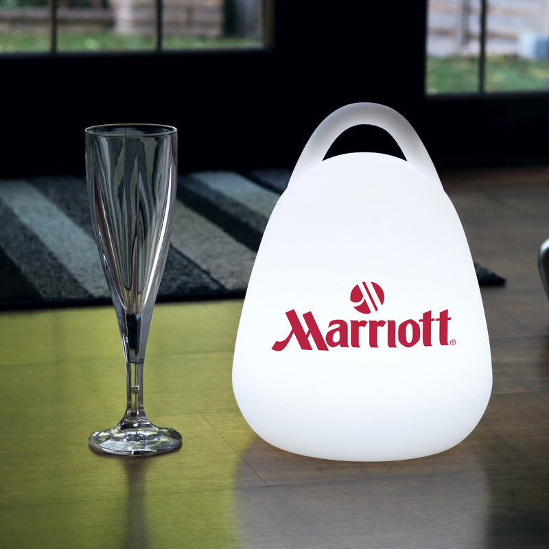 LED Marken-Lampe Kundenspezifische Laterne kabellose Tischlampe mit hintergrundbeleuchtetem Logo