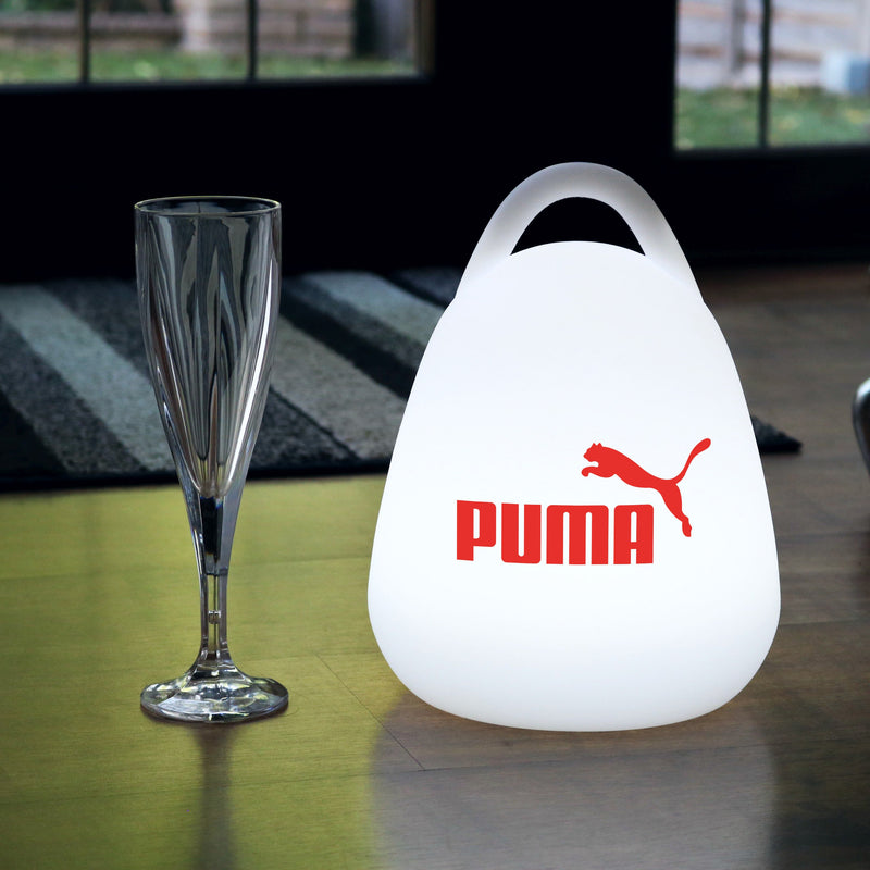 LED Marken-Lampe Kundenspezifische Laterne kabellose Tischlampe mit hintergrundbeleuchtetem Logo