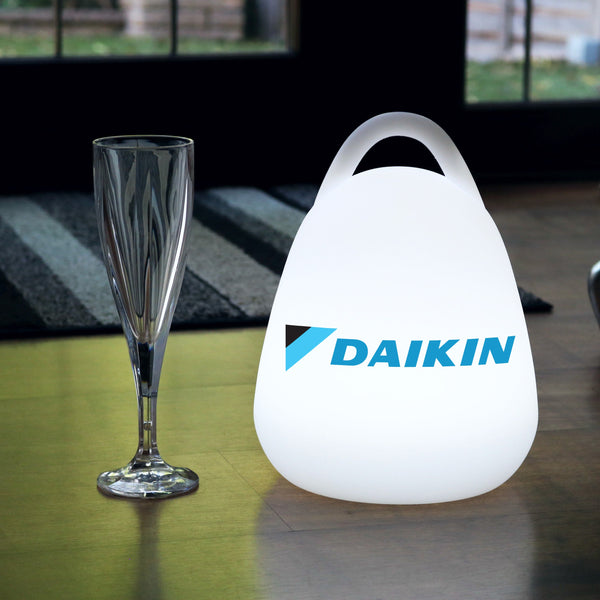 LED Marken-Lampe Kundenspezifische Laterne kabellose Tischlampe mit hintergrundbeleuchtetem Logo