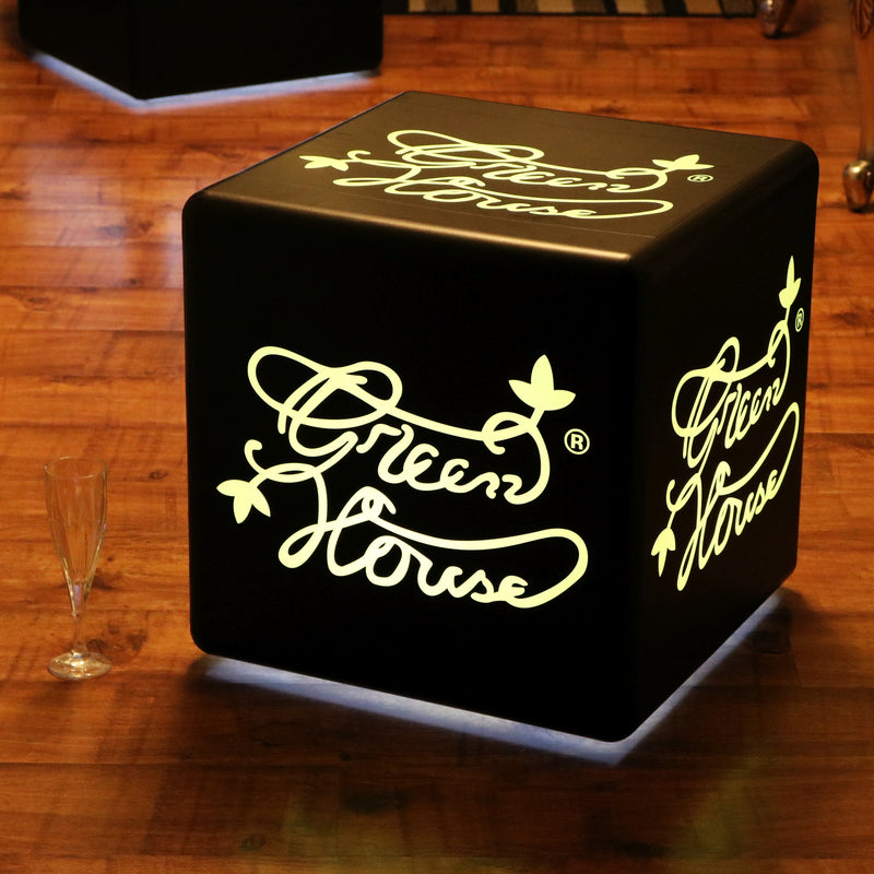 Personalisierte Lichtwerbung, Logo mit Hintergrundbeleuchtung, aufladbare Tischlampe mit LEDs