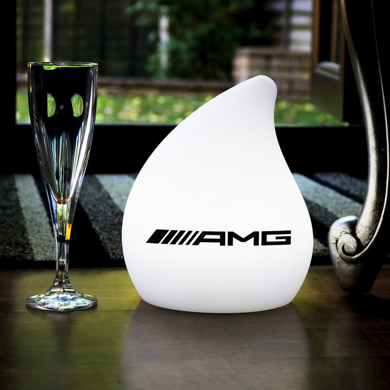 Designer LED-Tischlicht personalisiert mit Logo-Werbung Leuchtreklame Markenzeichen individualisiert