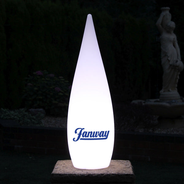 LED-Stehlampe personalisiert dekorativ massgeschneidert Leuchtkasten 80cm grosse Outdoor-Beleuchtung